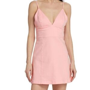 Alice And Olivia Carli Empire Mini Dress Size 10 Women Preppy Cotton Blend Petal